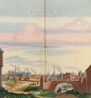 Prosp. du Pont Neuf und de l'Isle du Palais wie solches Von der seiten des kleine Bourbon aus