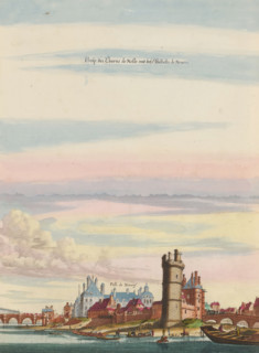 Prosp. des Thurms de Nesle und dess Pallasts de Nevers, View of the Tour de Nesle and the Palais de
