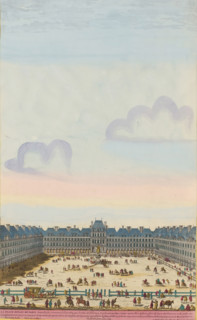 The Place Royale of Paris, View of the Place Royal in Paris, print, album page, View of the Place