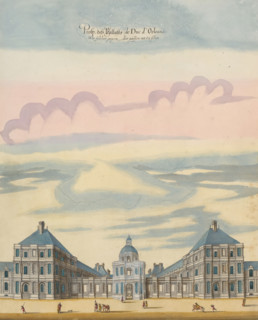 View of the facade of Palais du Luxembourg, Prosp. dess Pallasts de Duc d'Orleans Wie solcher gegen