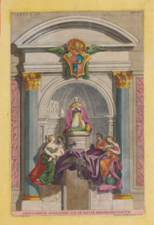 Sepulchrum Alexandri VII ab equite Bernino exculptum, Tomb of Pope Alexander VII, print, album
