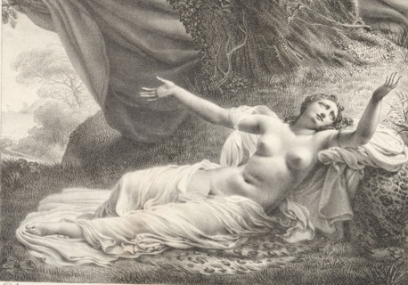 Angelica, Receuil de dessins sur pierre, Series of lithographs, print, album page, Print is part of