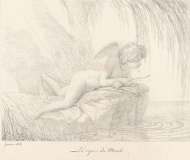 Le repos du Monde, Resting Amor, Series of lithographs, Receuil de dessins sur pierre, print, album