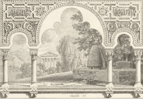 Landscape with a temple, Album litographique, Receuil de dessins sur pierre, Series of lithographs,