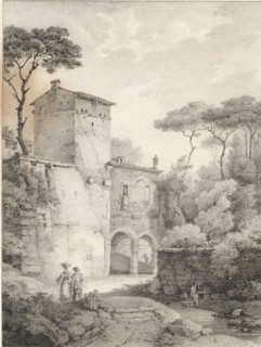 Landscape, Series of lithographs, Receuil de dessins sur pierre, print, album page, Print is part