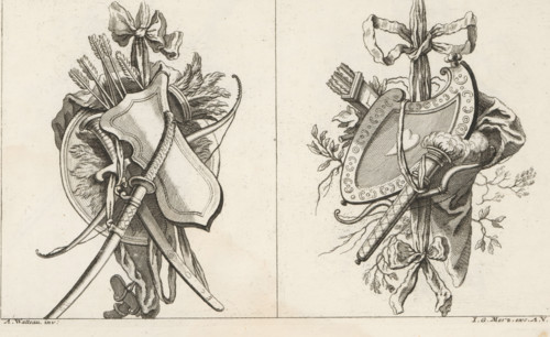 Trophies with weapons, Newly invented victories and honors symbols. Other part. Second Book of
