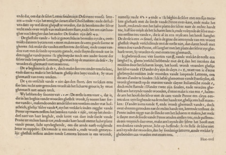 Onderrechtinghe der Nederlantsche grove ende cleyne letteren, Instructie bij het schrijven van de
