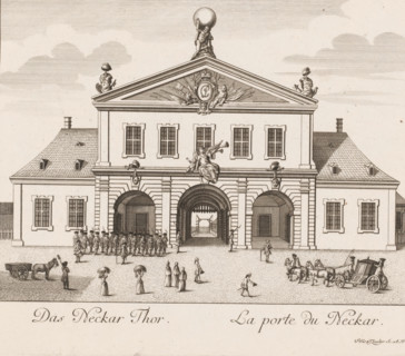 View of the Neckar Gate, in Mannheim, Das Neckar Thor, La porte du Neckar, Vues de Mannheim