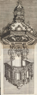 Pulpit, Designs for altars, tabernacles, epitaphs, mantelpieces, sleds, Neues Zierathen Buch, album