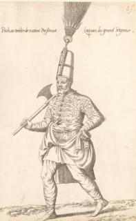 Peich ou Peicler, laquais du grand seigneur, 'Peich' or 'peicler' (lakkei) with axe, print, album