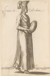 Woman from Macedonia, Femme de Macedoine, print, album page, book illustration, Print is part of an