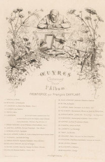 Etcher at work surrounded by fantasy creatures, Oeuvres contenues dans l'Album, French etchings