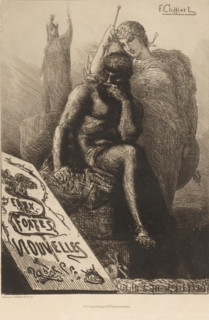 Eaux Fortes Nouvelles, Title print with allegory on printmaking, French etchings from 1878,