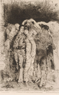 Marriage of a prince, Le mariage d'un prince, French etchings from 1880, L'eau-forte en 1880,