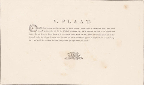 Explanation of the portrait of a man, V. Plaat, Description of a general graphometer, album page,