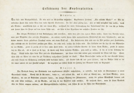 Explanation for prints 1 and 2, Adventures of a Traveling Painter, Die Abentheuer eines reisenden