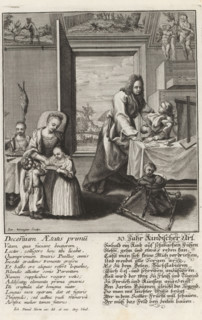 Decenium Aetatis primu, 10. Jahr Kindischer Art, Man at the age of ten, Ten ages of man, Aetatis