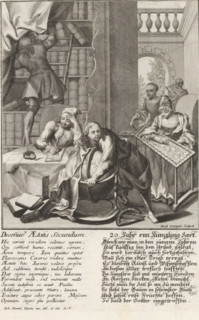 Deceniu Aetatis Secundum, 20. Jahr ein Jüngling zart, Man at twenty years of age, Aetatis humanae