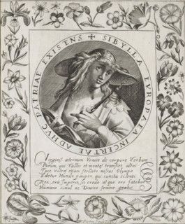 European Sibyl, Imagini Gentilissime delle dodici Sibille, print, album page, Bust of the European