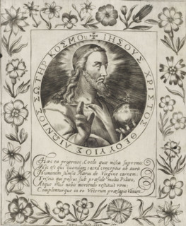 Christ as Salvator Mundi, Imagini Gentilissime delle dodici Sibille, print, album page, Christus
