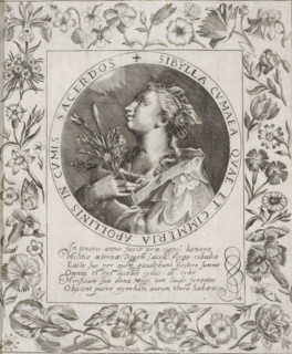 Sibyl of Cumae, Gentle Images of the Domini Sibyl, print, album page, Series number, 4, 12, Bust of