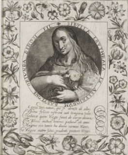 Sibille of Erythrae, Imagini Gentilissime delle dodici Sibille, print, album page, Series number,