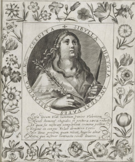 Phrygian Sibyl, Imagini Gentilissime delle dodici Sibille, print, album page, Series number, 12,