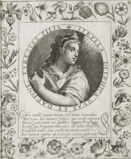 Delfische Sibyl, Imagini Gentilissime delle dodici Sibille, print, album page, Series number, 6,