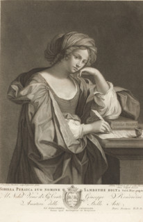 Sibyl of the Oracle of Apollo, Sibilla Persica suo nomine Sambethe dicta, Persian Sibyl, print,