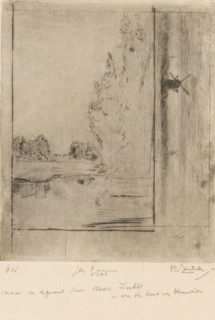 Landscape with water and trees and landscape with windmills, Environs de Breda (original title),