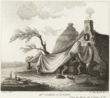 Title page for a series of drawing examples, Drawing examples, second notebook, 2nd cahier