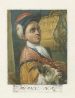 Portrait of painter Arcangelo Resani, Artist self-portraits in the Galleria degli Uffizi in