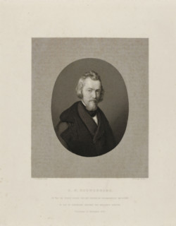 Portrait of Henricus Wilhelmus Couwenberg, print, Henricus Wilhelmus Couwenberg (1814-1845). Bust