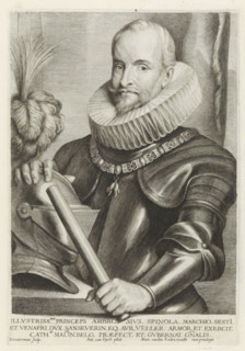 Portrait of Ambrogio Spinola, Marquis de los Balbases, Icones Principum Vivorum Doctorum Pictorum