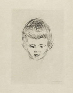 Portrait of Andreas Schwarz, Andreas Schwarz (original title), print, printmaker: Edvard Munch,