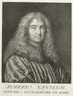 Portrait of the artist Robert Nanteuil, Portraits of artists, print, book illustration, printmaker: