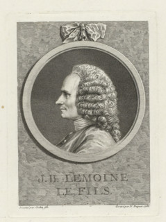 Portrait of Jean-Baptiste Lemoyne, JB Lemoine le fils., print, printmaker: Nicolas-Gabriel Dupuis,
