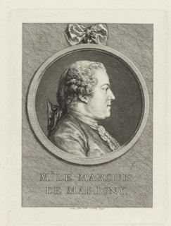 Portrait of Abel François Poisson, Mr. le marquis de Marigny., print, printmaker: Charles Nicolas