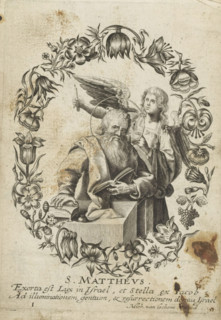 Evangelist Matthew, St. Matthew, Four evangelists, print, album page, Series number, 1, 4, The