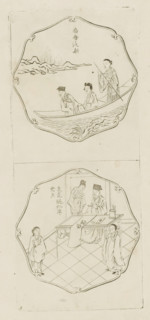 Boating in a flat boat on the lake, Fan Ch'un-jen of the Sung dynasty whose name of majority is