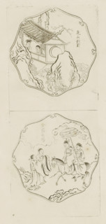 Living in retreat on the Eastern mountain (?), Faithful unto death at Shou-yang, Picturae Sinicae