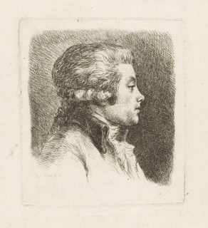 Portrait of the French print publisher NC Aubourg, print, printmaker: Dominique Vivant Denon