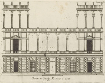 Facciata del Palazzo. K. dinansi il cortile, Rising of the facade on the street side of the Palazzo