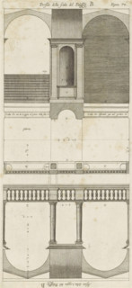 Plan of the vestibules of the Palazzo Doria-Tursi and the Palazzo Cambiaso in Genoa, Pianta del