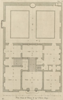 Seconda pianta del Palazzo del sigr. Henrico Salvago, Plan of the first floor of the Palazzo