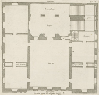 Plan of the first floor of the Villa Giustiniani-Cambiaso in Genoa, Seconda pianta del Medesimo