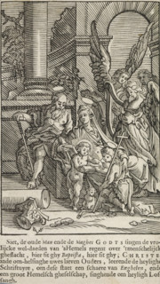 Holy Family with John the Baptist, print, album page, book illustration, The Holy Family with John
