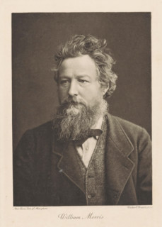 Portrait of William Morris, William Morris, print, photograph, printmaker: Walker & Boutall,