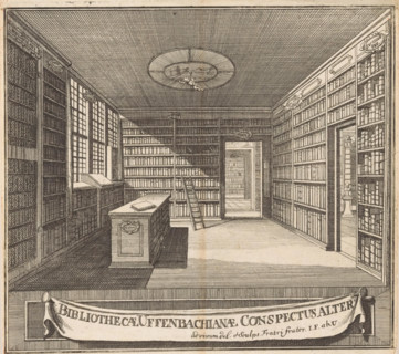 Title page for: Bibliotheca Uffenbachiana Universalis, 1729-1731, Bibliothecae Uffenbachianae