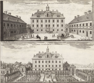Palatium Rosersberg qua spectat interiorem areaam aedificiis inclusam, Facies Palatii Rosersberg
